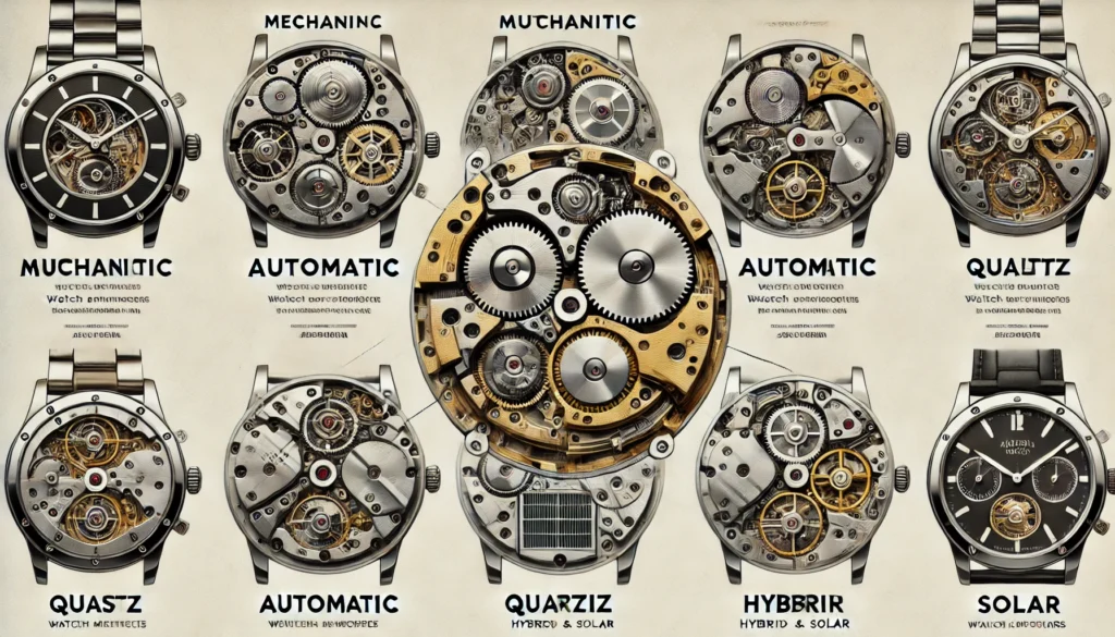 انواع موتور ساعت مچی