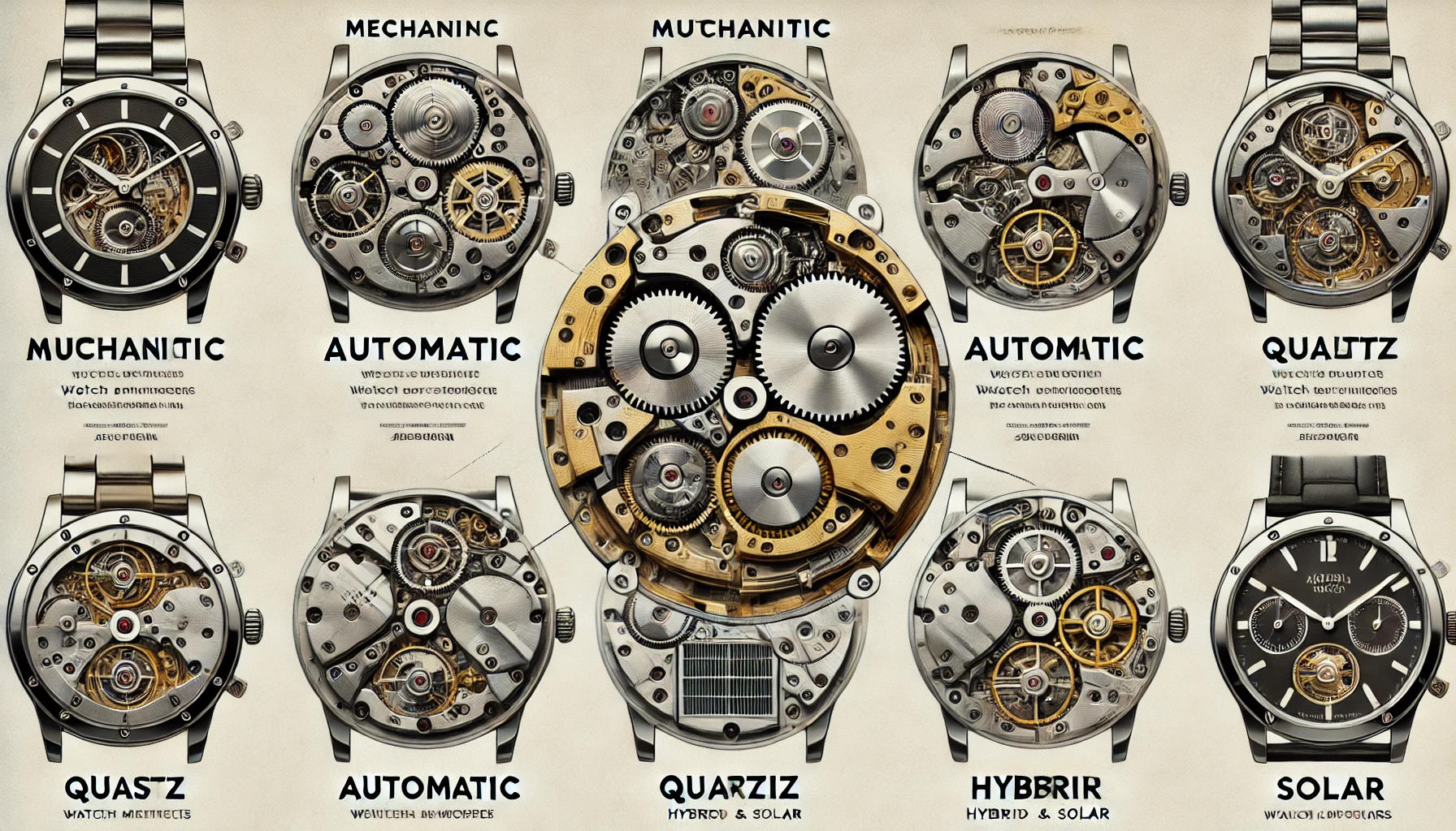 انواع موتور ساعت مچی