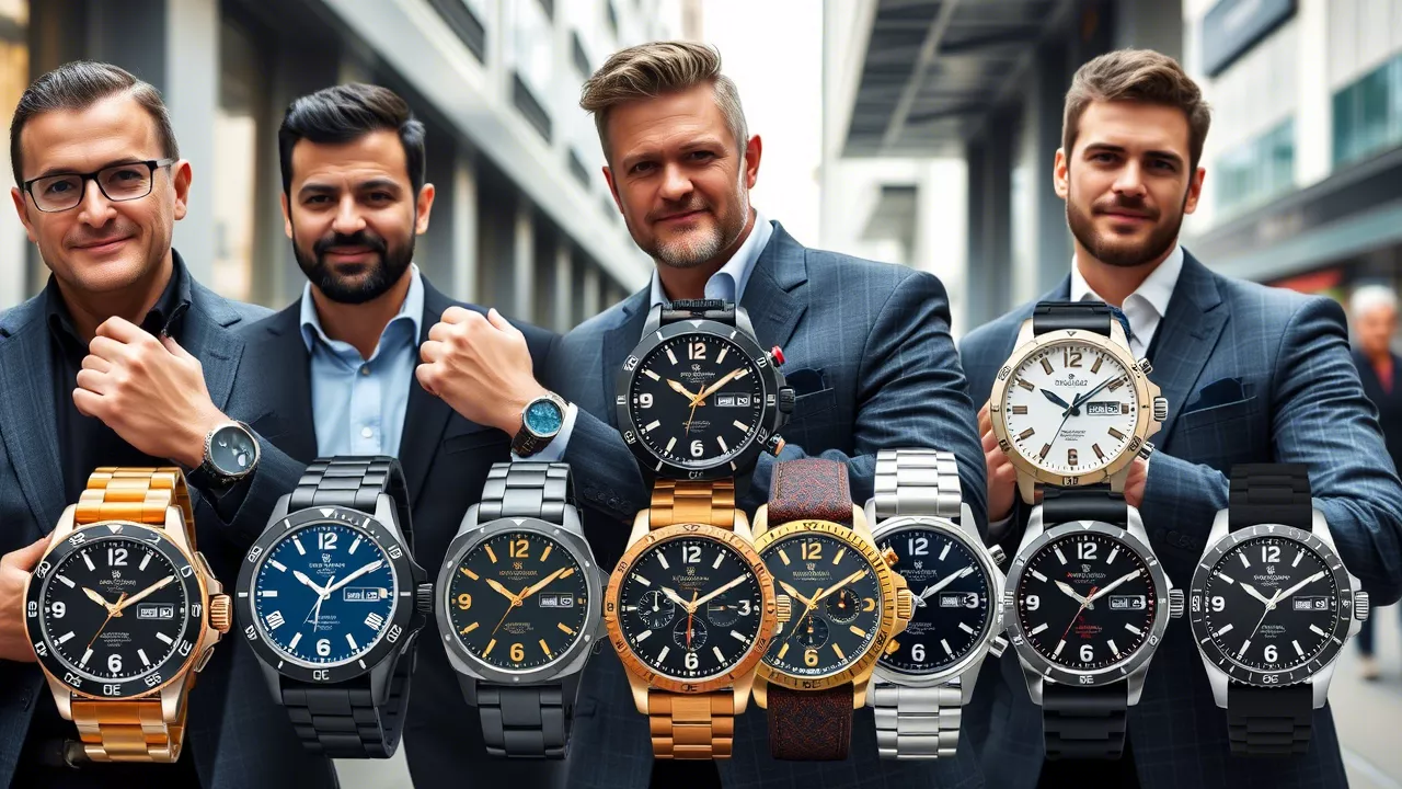 انواع ساعت مچی مردانه مارک دار
