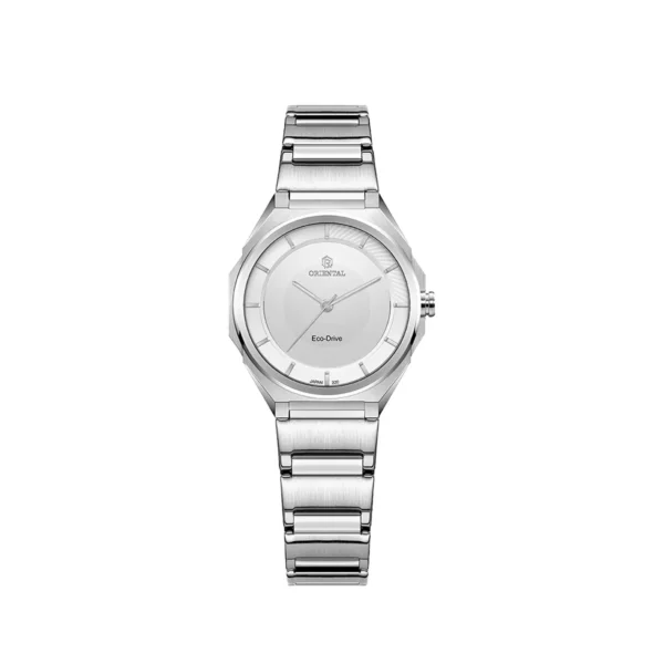 ساعت اورینتال زنانه استیل صفحه سیلور مدل O.SH220L-0004