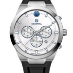 ساعت اورینتال مردانه رابر مشکی صفحه سیلور مدل O.SH221G-0032