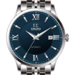 ساعت مردانه انزو استیل سیلور صفحه آبی مدل EC-2176AVG