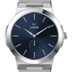 ساعت مردانه انزو استیل سیلور صفحه سرمه ای مدل EC-600AVG
