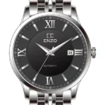 ساعت مردانه انزو استیل سیلور صفحه مشکی مدل EC-2176ABG