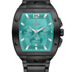 ساعت کرنوگراف اورینتال مردانه مشکی صفحه تیفانی مدلO.SH218G-0203