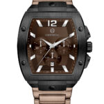 ساعت کرنوگراف اورینتال مردانه کافی صفحه قهوه ای مدل O.SH218G-0082