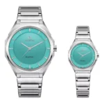 ست ساعت اورینتال مردانه و زنانه استیل صفحه تیفانی مدلO.SH220G-0109