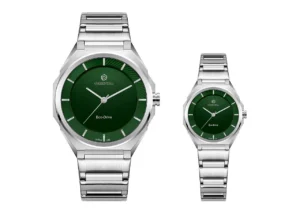 ست ساعت اورینتال مردانه و زنانه استیل صفحه سبزمدلO.SH220L-0009