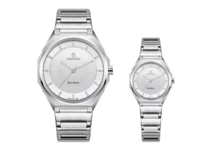 ست ساعت اورینتال مردانه و زنانه استیل صفحه سیلورمدلO.SH220L-0004
