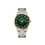 ساعت اورینتال مردانه استیل سیلورطلایی صفحه سبزمدل O.SH210L-0100