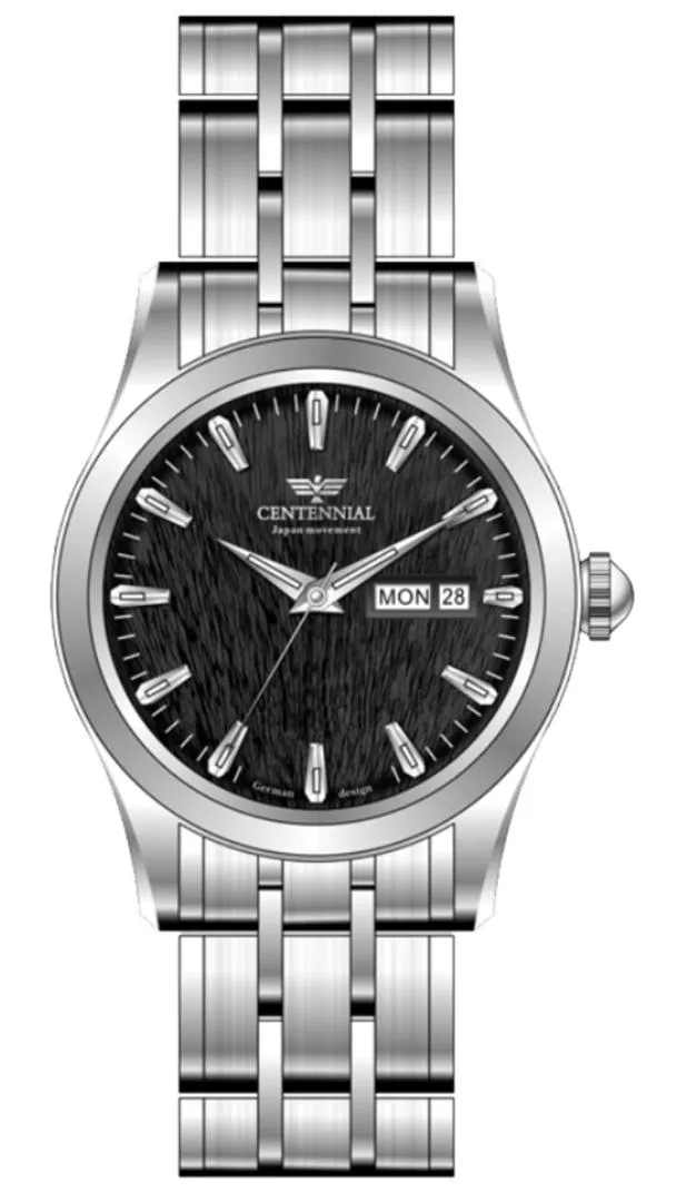 ساعت زنانه سنتنیال استیل سیلور صفحه مشکی مدل94 ساعت زنانه سنتنیال استیل سیلور صفحه مشکی مدل94