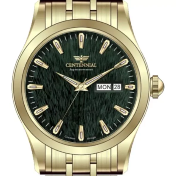 ساعت زنانه سنتنیال استیل طلایی صفحه سبزمدل102