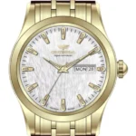 ساعت زنانه سنتنیال استیل طلایی صفحه سیلورمدل100