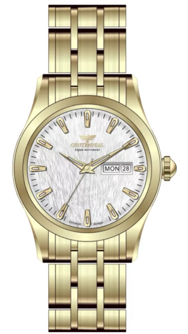 ساعت زنانه سنتنیال استیل طلایی صفحه سیلورمدل100 ساعت زنانه سنتنیال استیل طلایی صفحه سیلورمدل100