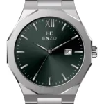 ساعت مردانه انزو استیل سیلور صفحه سبز مدل EC-608AGG