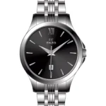 ساعت مردانه انزو استیل سیلور صفحه مشکی مدل EC-614ABL