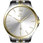 ساعت مردانه انزو استیل سیلور طلایی صفحه سیلور مدل EC-612TEG