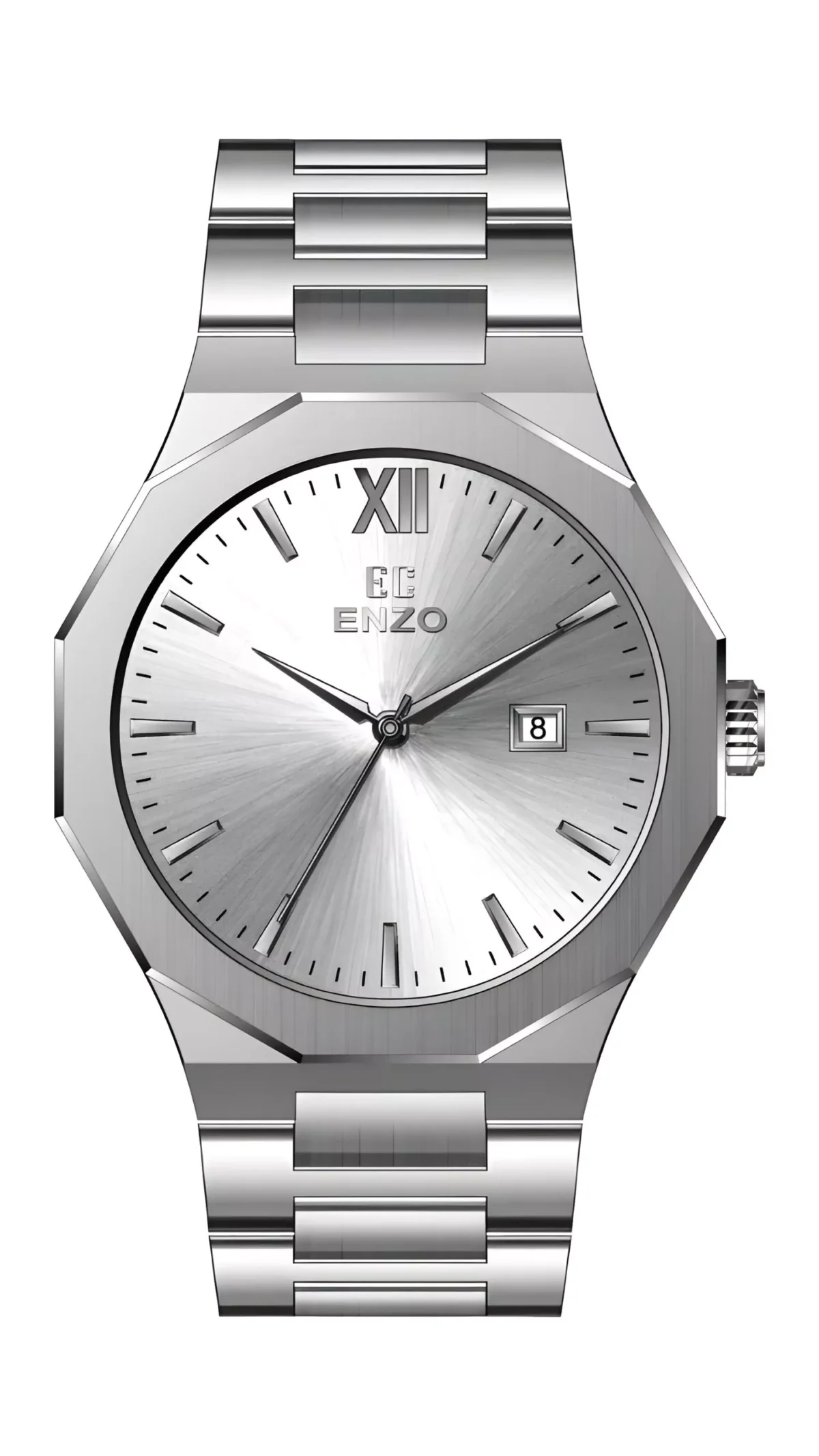 ساعت مردانه انزو استیل سیلورمدل EC-608AEG
