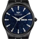 ساعت مردانه سنتنیال استیل دودی صفحه سرمه ای مدل136