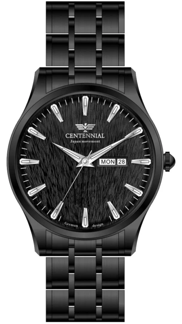 ساعت مردانه سنتنیال استیل دودی صفحه مشکی مدل135 ساعت مردانه سنتنیال استیل دودی صفحه مشکی مدل135