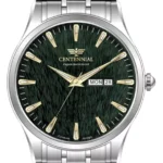 ساعت مردانه سنتنیال استیل سیلور صفحه سبزمدل120