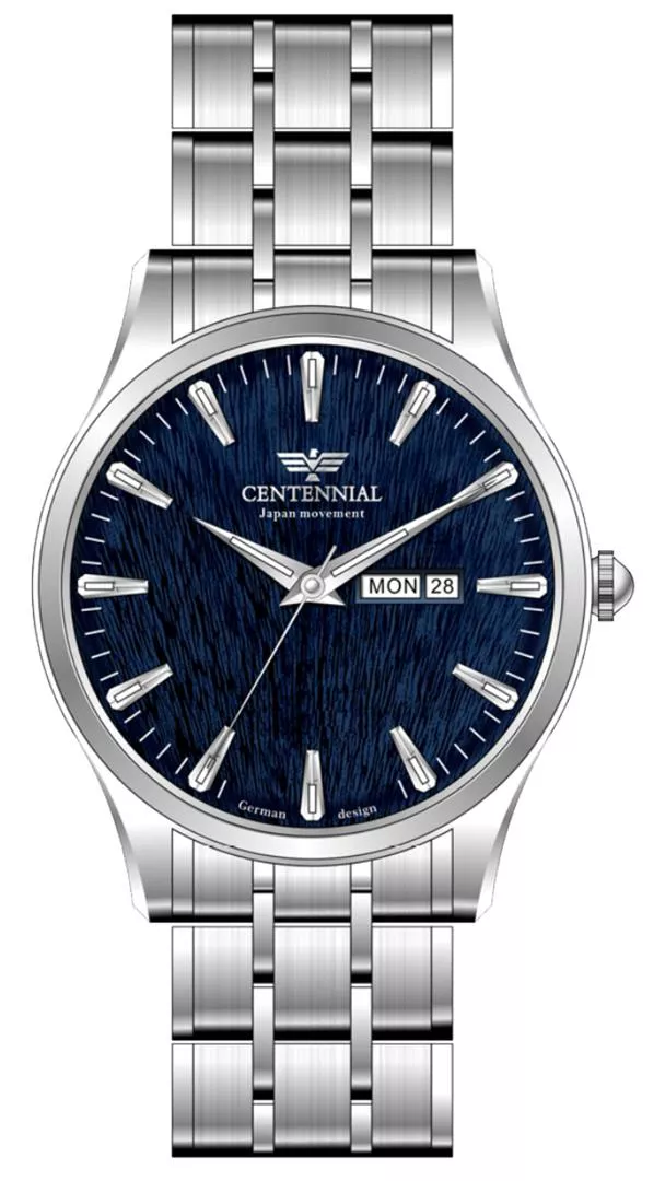 ساعت مردانه سنتنیال استیل سیلورصفحه سرمه ای مدل119 ساعت مردانه سنتنیال استیل سیلورصفحه سرمه ای مدل119