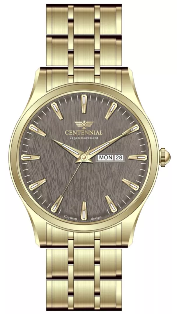 ساعت مردانه سنتنیال استیل طلایی صفحه کافی مدل124 ساعت مردانه سنتنیال استیل طلایی صفحه کافی مدل124