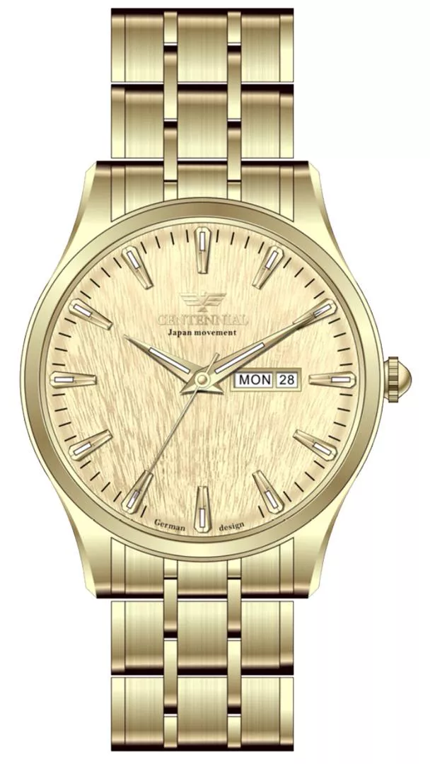 ساعت مردانه سنتنیال استیل طلایی مدل2258 ساعت مردانه سنتنیال استیل طلایی مدل2258