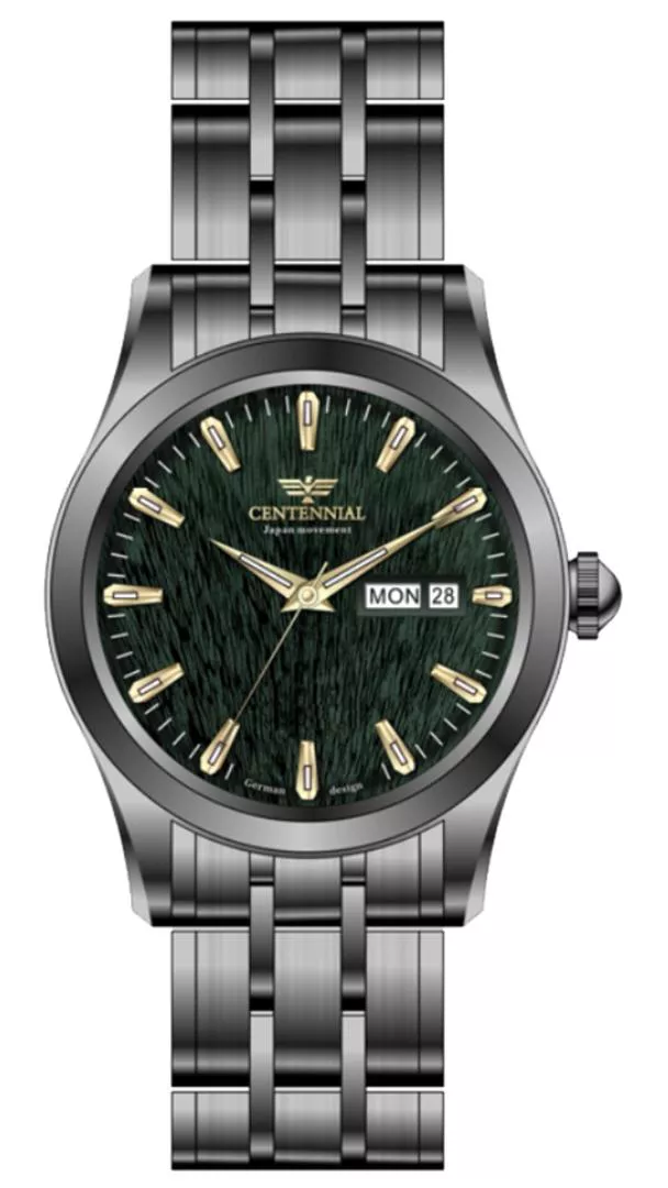 ساعت زنانه سنتنیال استیل ذغالی صفحه سبز مدل 111 ساعت زنانه سنتنیال استیل ذغالی صفحه سبز مدل 111