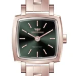 ساعت زنانه سنتنیال استیل رزگلد صفحه سبز مدل19