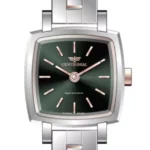 ساعت زنانه سنتنیال استیل سیلور رزگلد صفحه سبز مدل 20