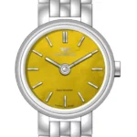 ساعت زنانه سنتنیال استیل سیلور صفحه زرد مدل 28