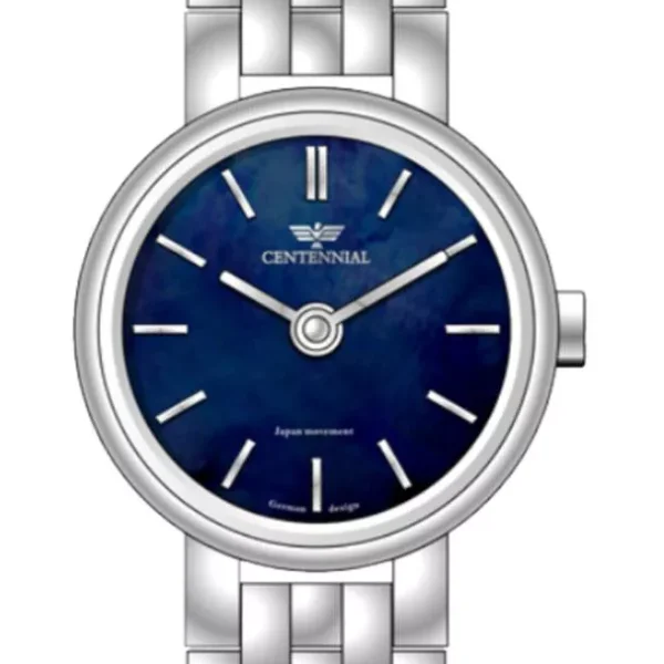 ساعت زنانه سنتنیال استیل سیلور صفحه سرمه ای مدل 26