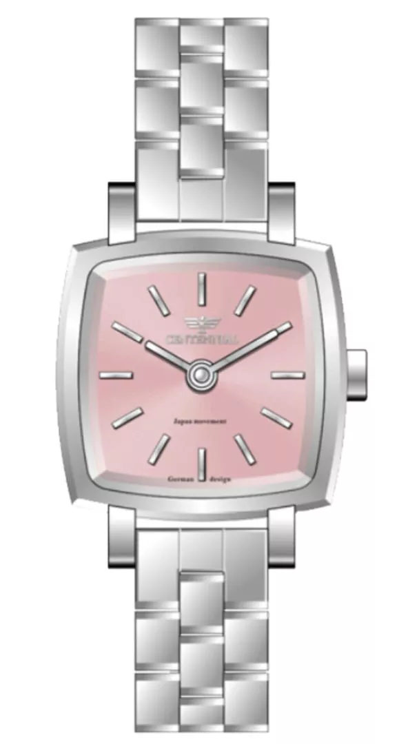 ساعت زنانه سنتنیال استیل سیلور صفحه صورتی مدل 08 ساعت زنانه سنتنیال استیل سیلور صفحه صورتی مدل 08