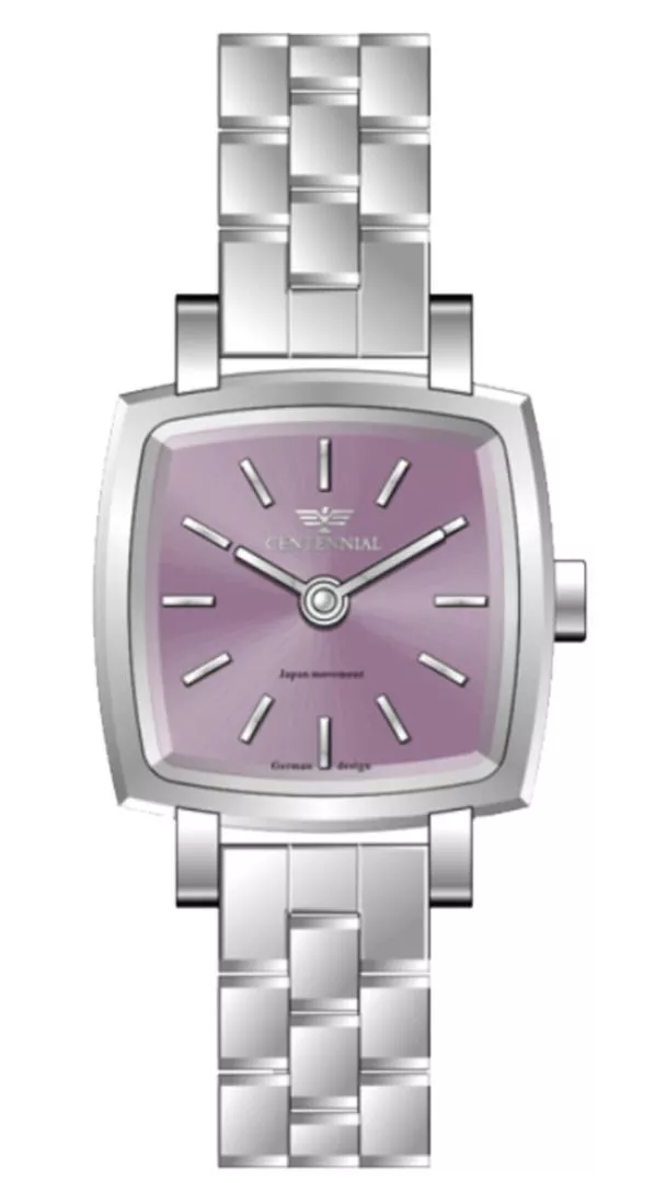 ساعت زنانه سنتنیال استیل سیلور صفحه یاسی مدل 09 ساعت زنانه سنتنیال استیل سیلور صفحه یاسی مدل 09