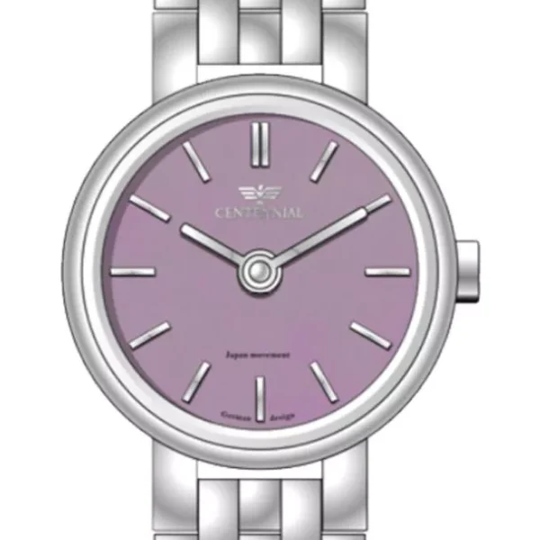 ساعت زنانه سنتنیال استیل سیلور صفحه یاسی مدل 32