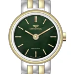 ساعت زنانه سنتنیال استیل سیلور طلایی صفحه سبز مدل 42