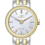 ساعت زنانه سنتنیال استیل سیلور طلایی صفحه سیلور مدل 39