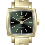 ساعت زنانه سنتنیال استیل طلایی صفحه سبز مدل 12