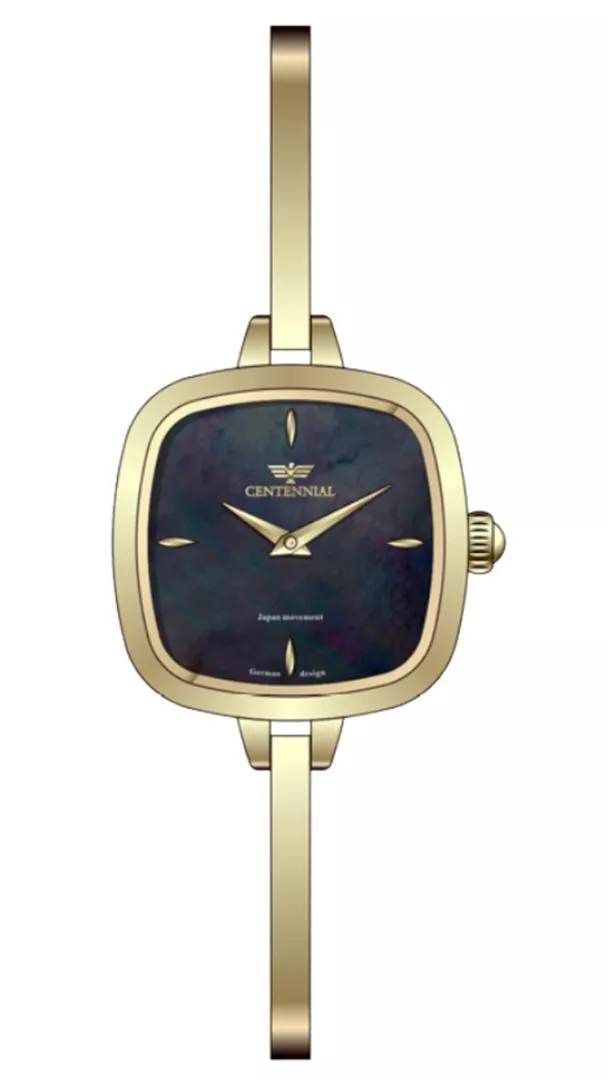 ساعت زنانه سنتنیال استیل طلایی صفحه مشکی مدل56 ساعت زنانه سنتنیال استیل طلایی صفحه مشکی مدل56