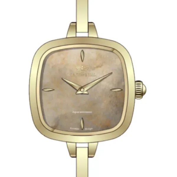 ساعت زنانه سنتنیال استیل طلایی صفحه کافی مدل57