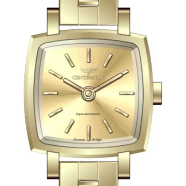 ساعت زنانه سنتنیال استیل طلایی مدل 13