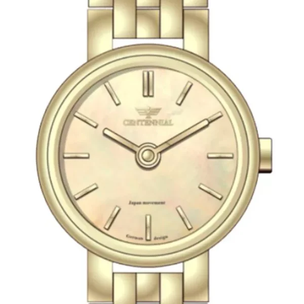 ساعت زنانه سنتنیال استیل طلایی مدل 37