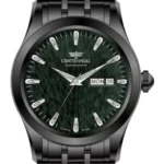 ساعت زنانه سنتنیال استیل مشکی صفحه سبز مدل 115