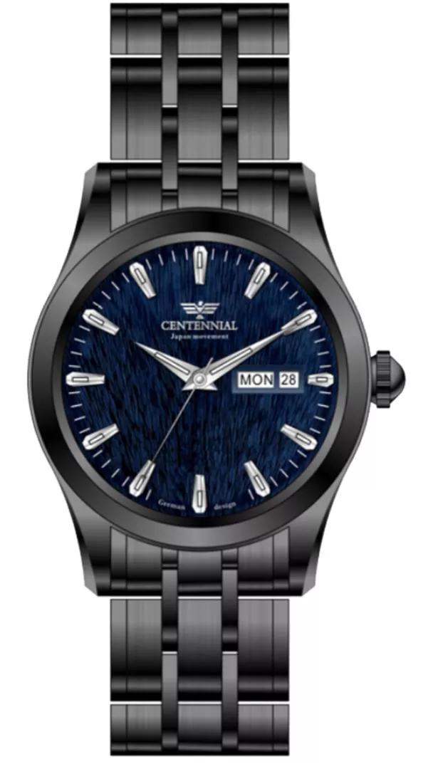 ساعت زنانه سنتنیال استیل مشکی صفحه سرمه ای مدل 114 ساعت زنانه سنتنیال استیل مشکی صفحه سرمه ای مدل 114