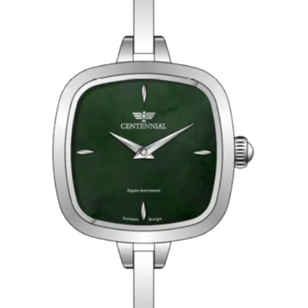 ساعت زنانه سنتنیال سیلور صفحه سبز مدل50