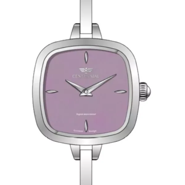 ساعت زنانه سنتنیال سیلور صفحه یاسی مدل54