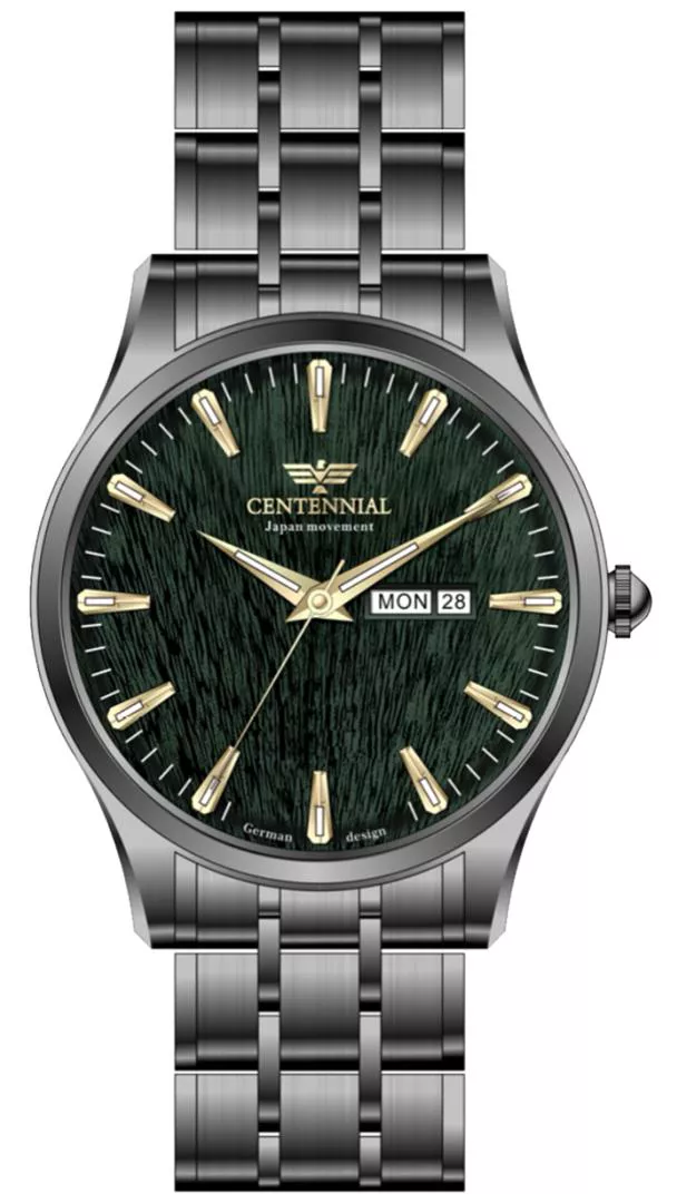 ساعت مردانه سنتنیال استیل ذغالی صفحه سبز مدل 133 ساعت مردانه سنتنیال استیل ذغالی صفحه سبز مدل 133