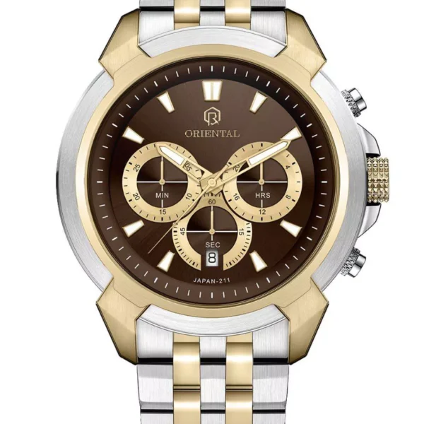 ساعت اورینتال مردانه سیلور طلایی O.SH211G-0021