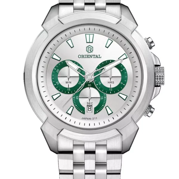 ساعت اورینتال مردانه فلزی سیلور مدل O.SH211G-1004